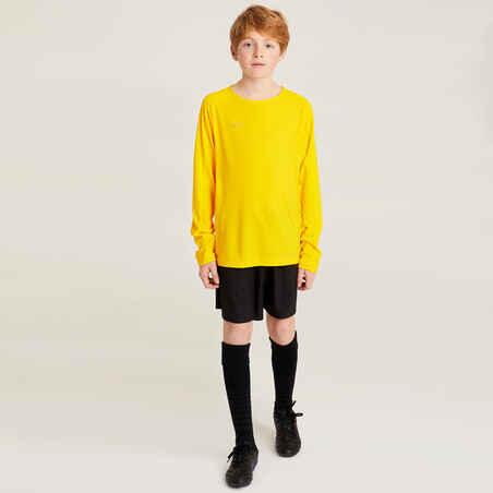 Kids' Long-Sleeved Football Shirt Viralto Club - Yellow