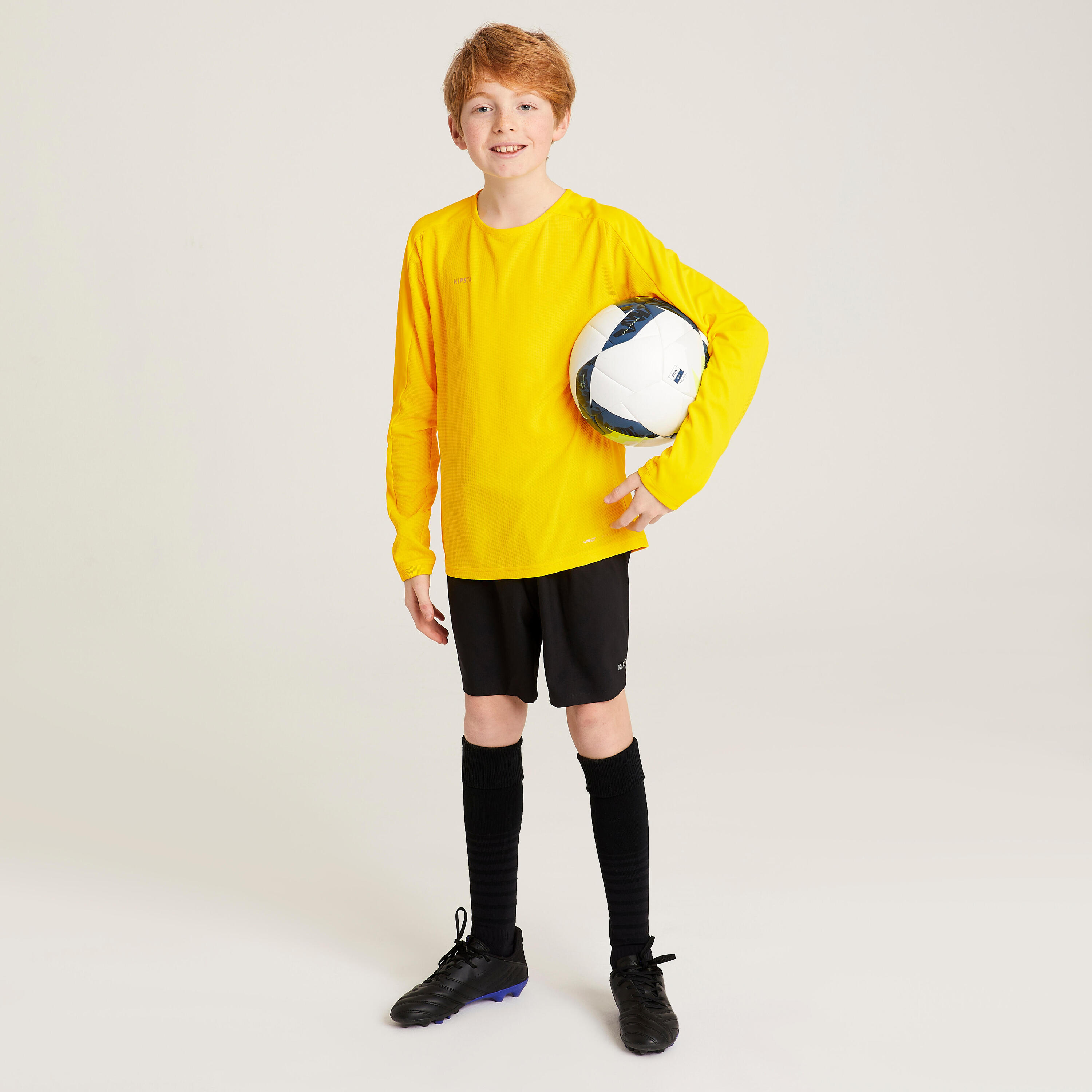 Kids' Long-Sleeved Football Shirt Viralto Club - Yellow 5/5