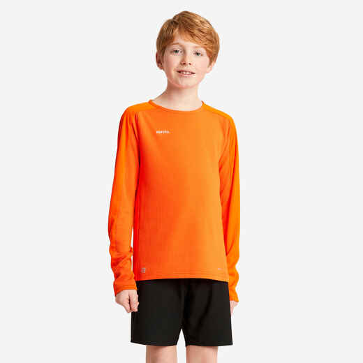 
      Vaikiški futbolo marškinėliai ilgomis rankovėmis „Viralto Club“, oranžiniai
  