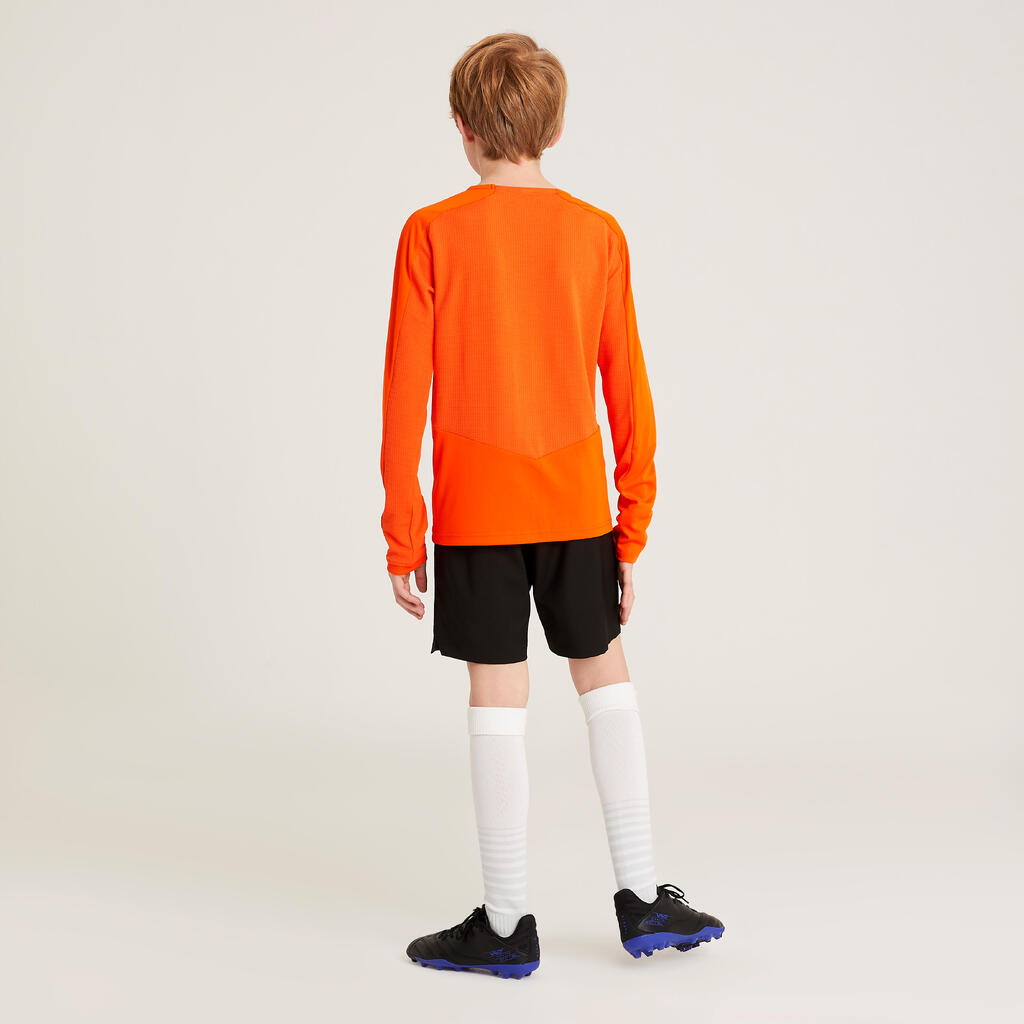 Kids' Long-Sleeved Football Shirt Viralto Letters - Blue