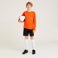 Narandžasta dečja majica dugih rukava za fudbal VIRALTO CLUB