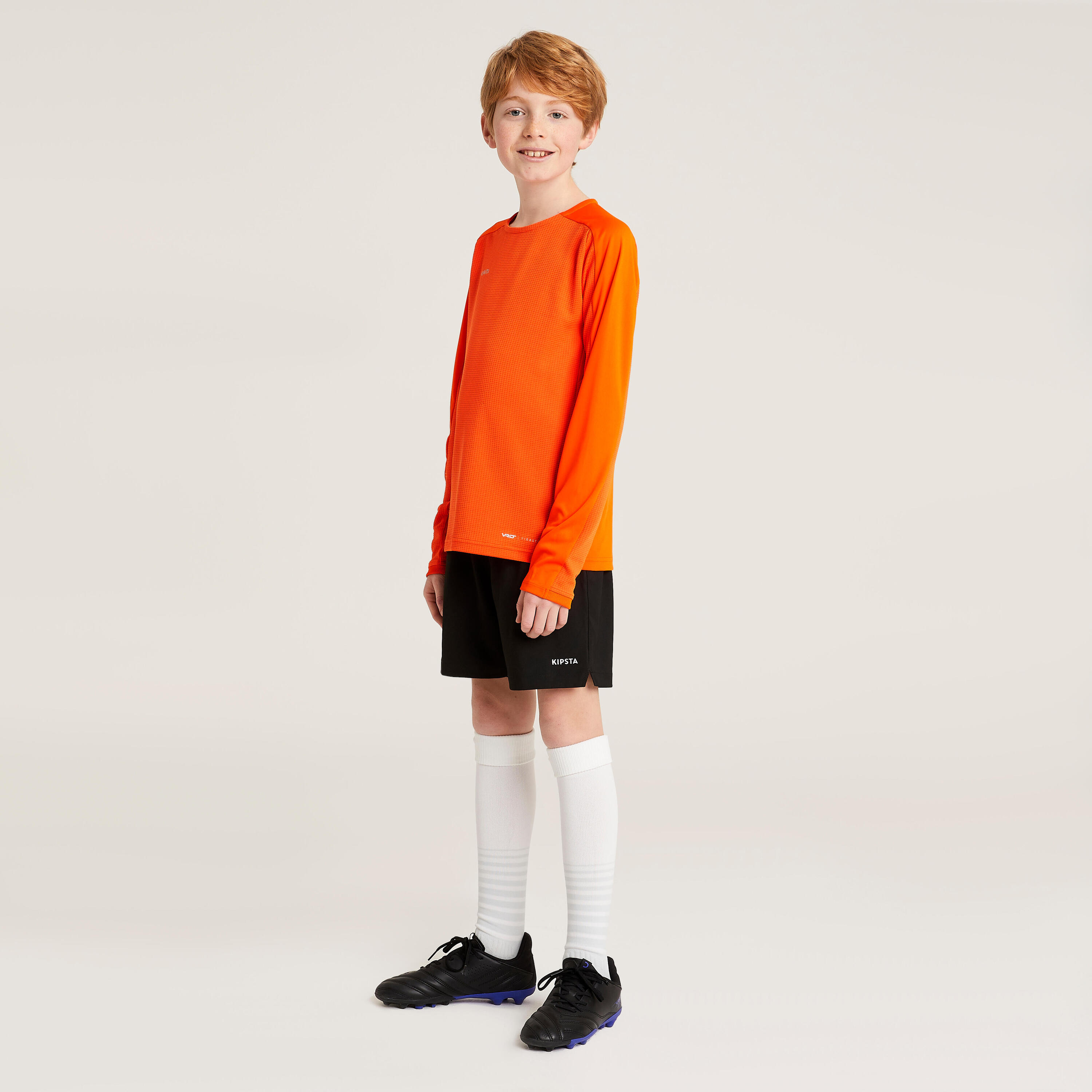 Kids' Long-Sleeved Football Shirt Viralto Club - Orange 3/6