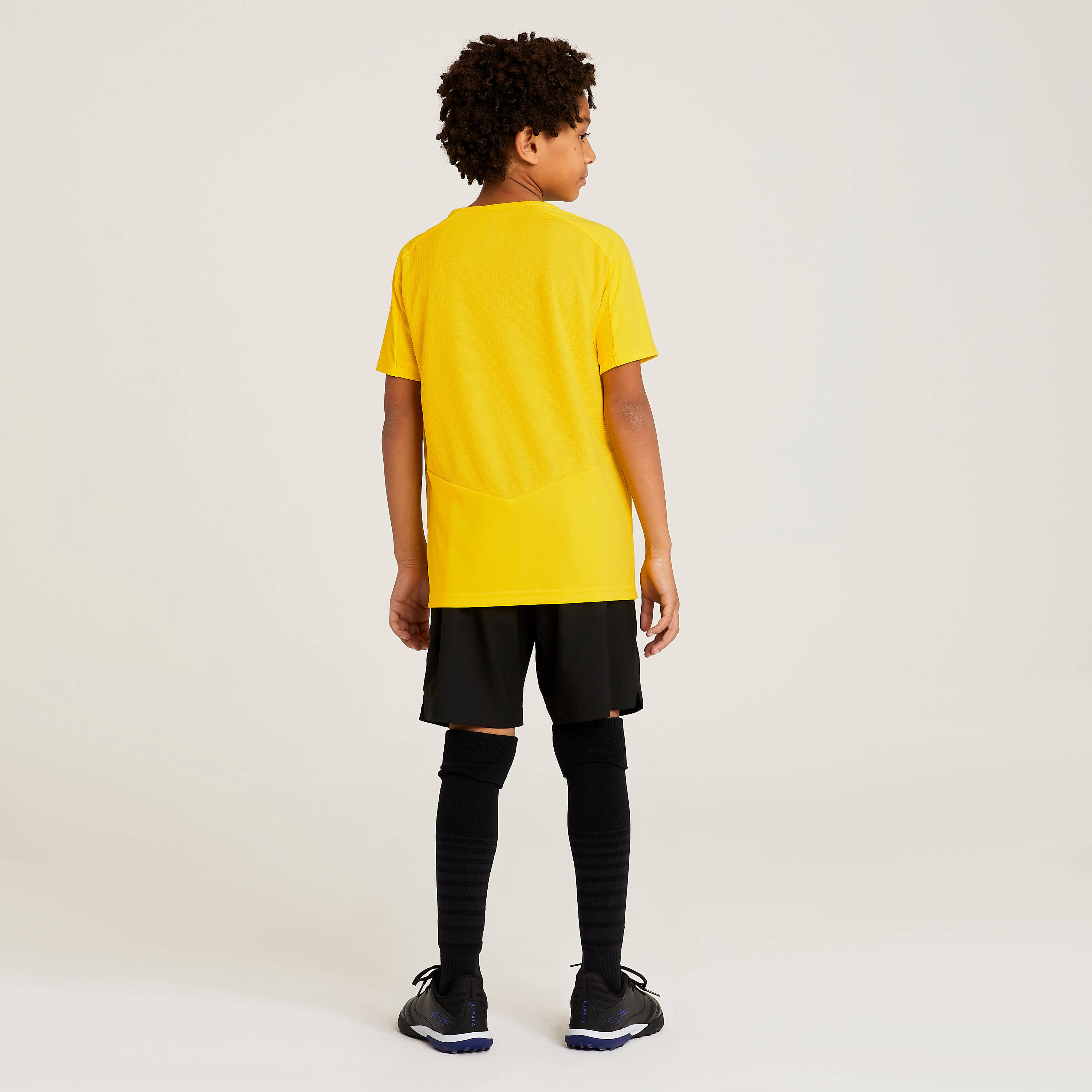 Kids' Short-Sleeved Football Shirt Viralto Club - Yellow -  5