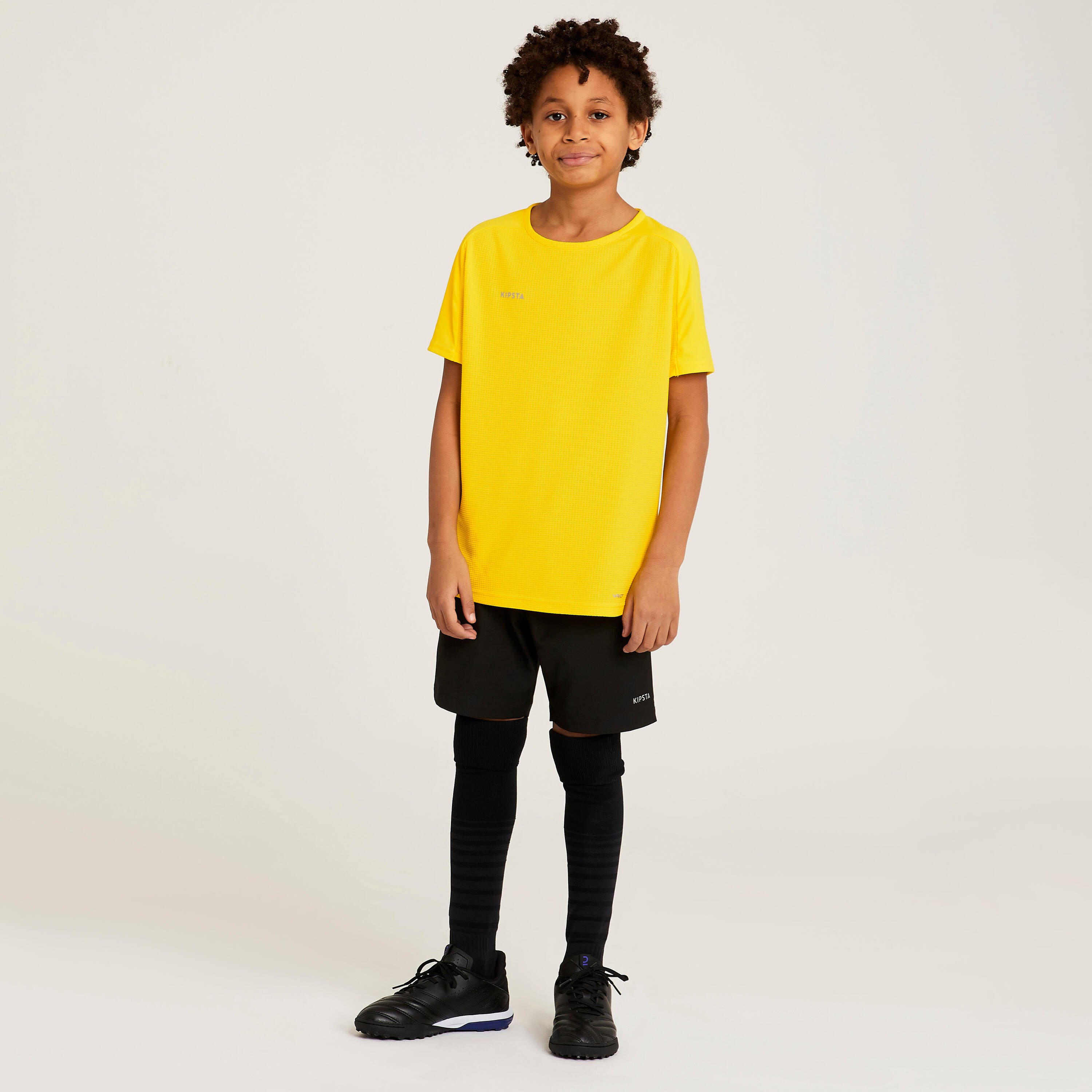 Kids' Short-Sleeved Football Shirt Viralto Club - Yellow -  4