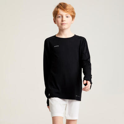 Voetbalshirt kind met lange mouwen viralto club zwart