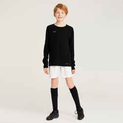 Kids' Long-Sleeved Football Shirt Viralto Club - Black