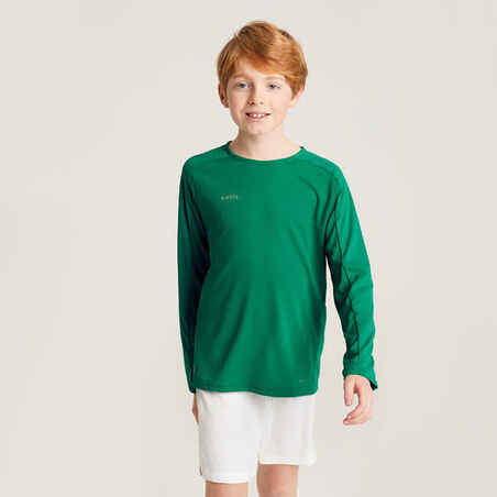 Kids' Long-Sleeved Football Shirt Viralto Club - Green