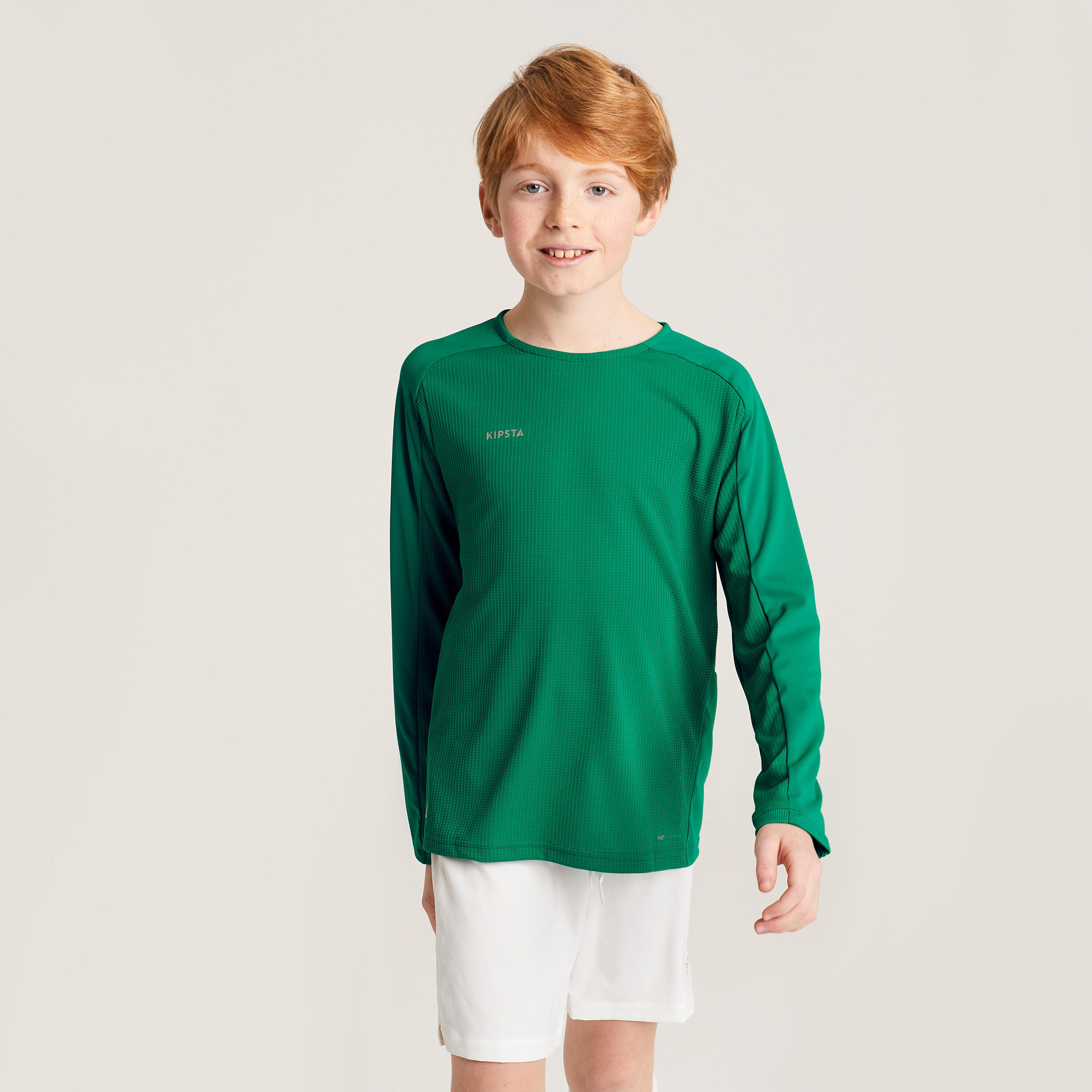 Kids' Long-Sleeved Football Shirt Viralto Club - Green 2/6