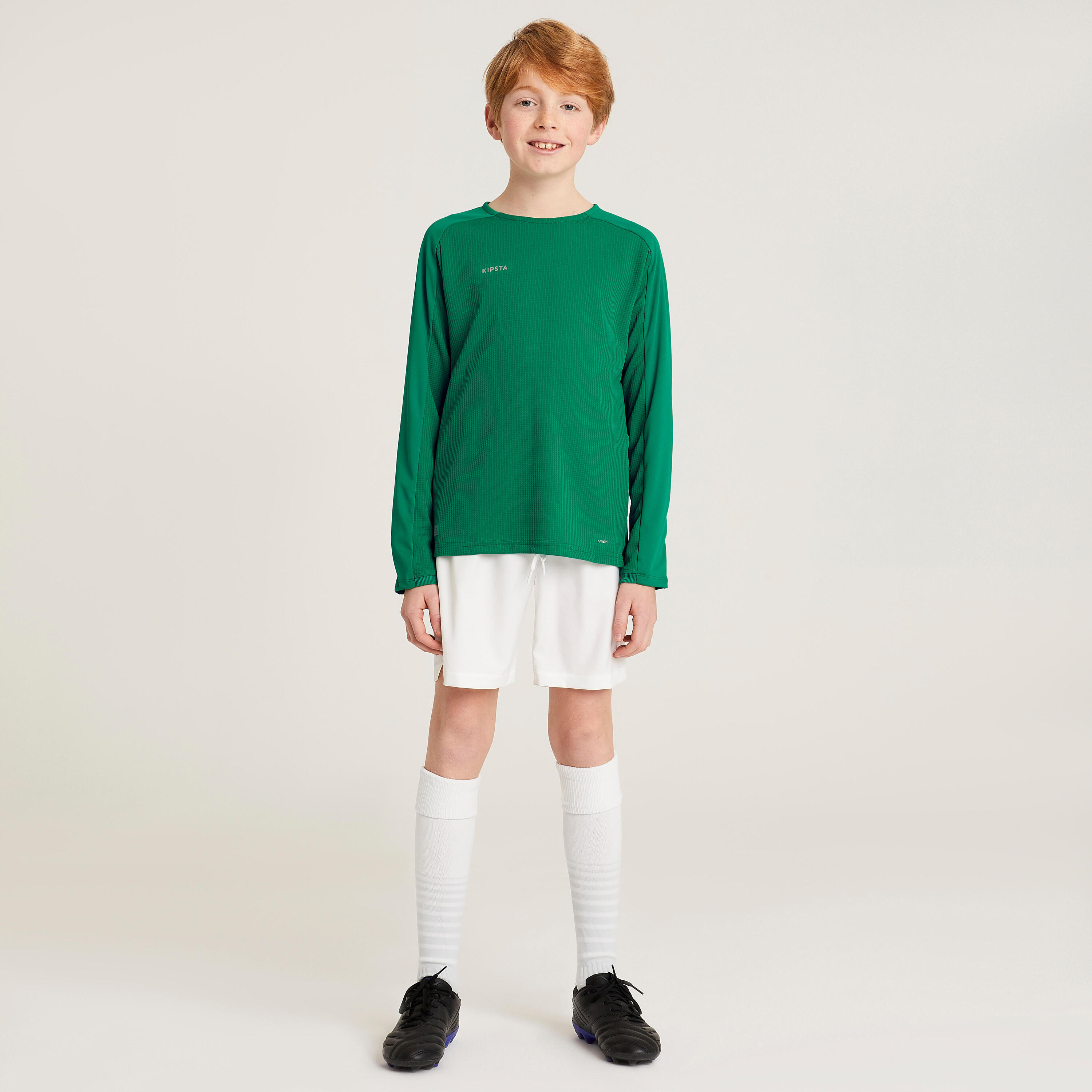 Voetbalshirt kind met lange mouwen Viralto CLUB groen 3/6