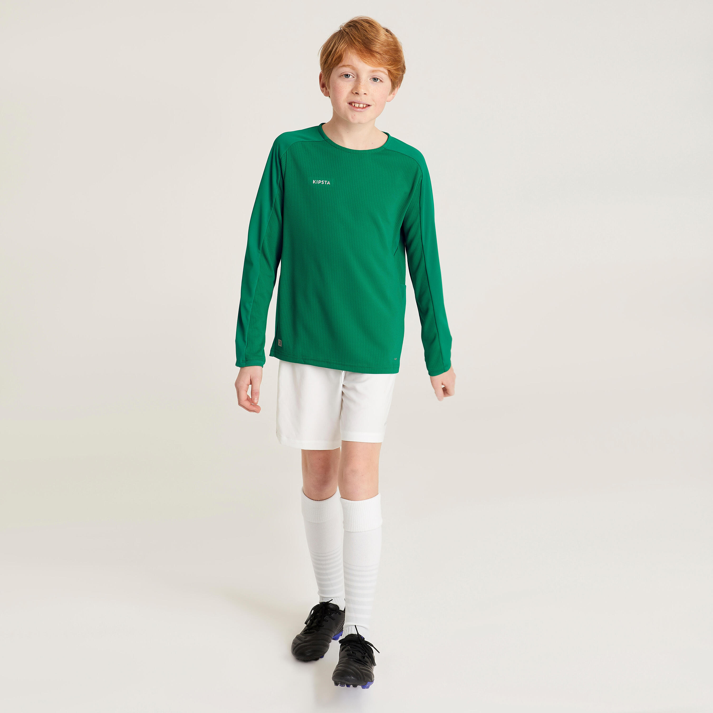 Kids' Long-Sleeved Football Shirt Viralto Club - Green 5/6