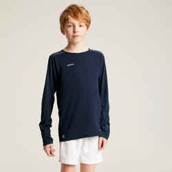 Kids' Long-Sleeved Football Shirt Viralto Club - Navy Blue