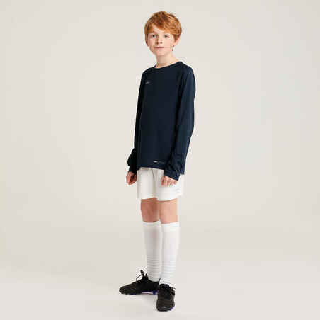 Kids' Long-Sleeved Football Shirt Viralto Club - Navy Blue