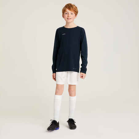 Kids' Long-Sleeved Football Shirt Viralto Club - Navy Blue