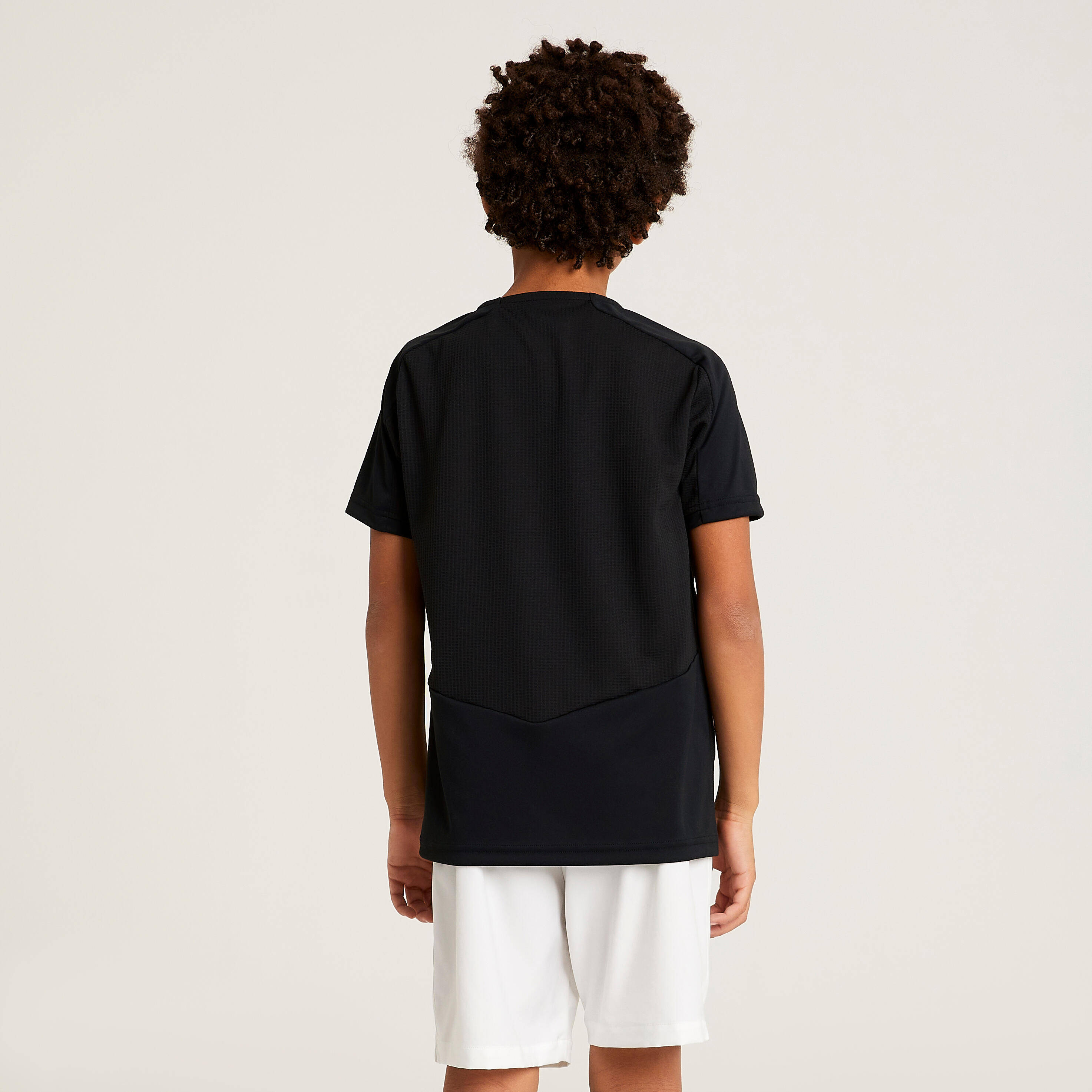 Kids' Short-Sleeved Football Shirt Viralto Club Jr - Black -  3