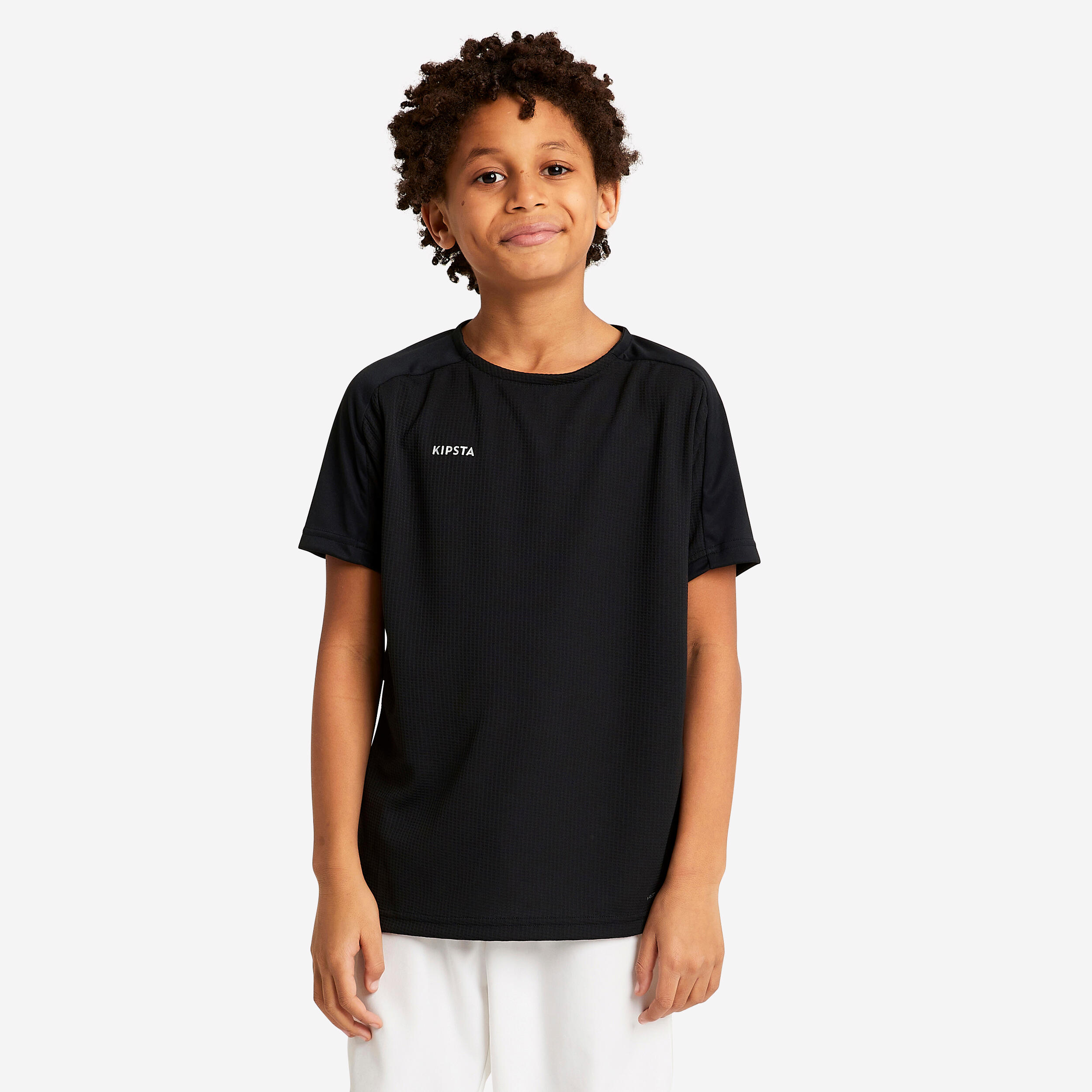 Kids' Short-Sleeved Football Shirt Viralto Club Jr - Black
