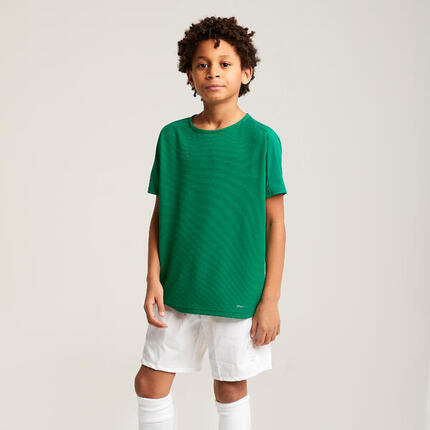 Camiseta de fútbol manga corta Niños Kipsta Viralto Club amarilla