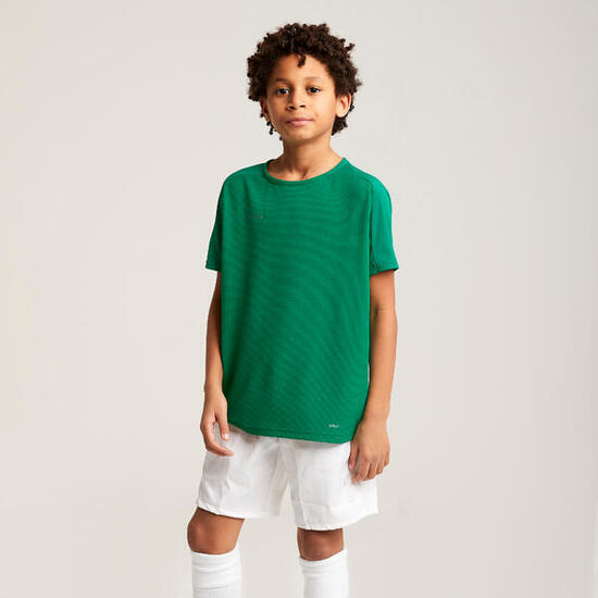 Camiseta de fútbol manga corta Niños Kipsta Viralto Club amarilla
