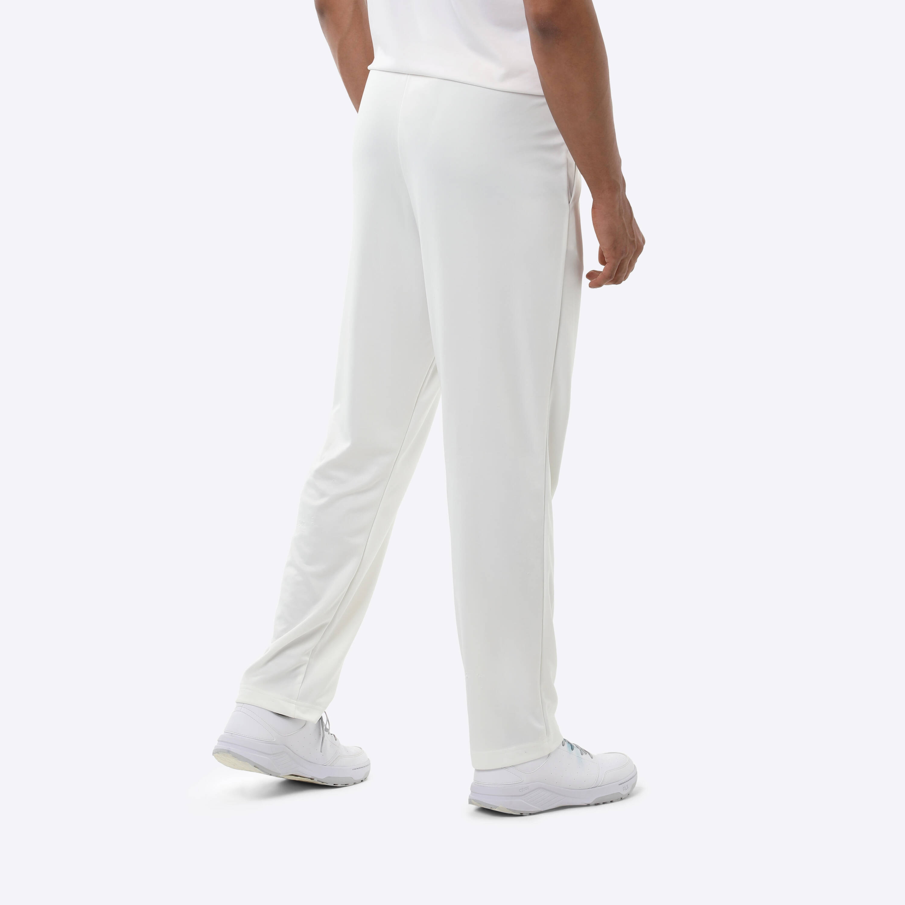 Men Cricket Trackpants Comfortable & Breathable TS100 - White -  4