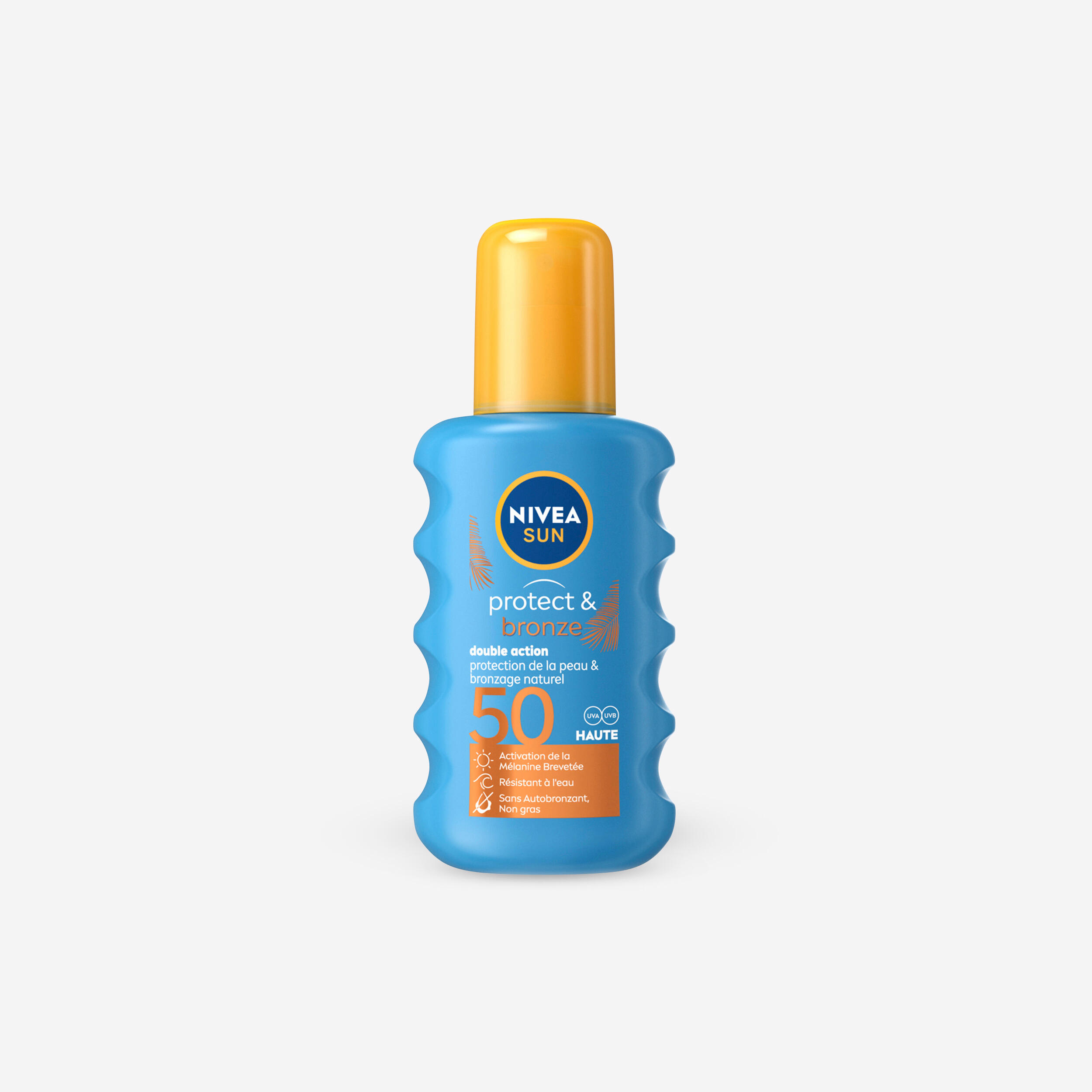 spray solaire activateur de bronzage protect & bronze fps 50 200ml - nivea