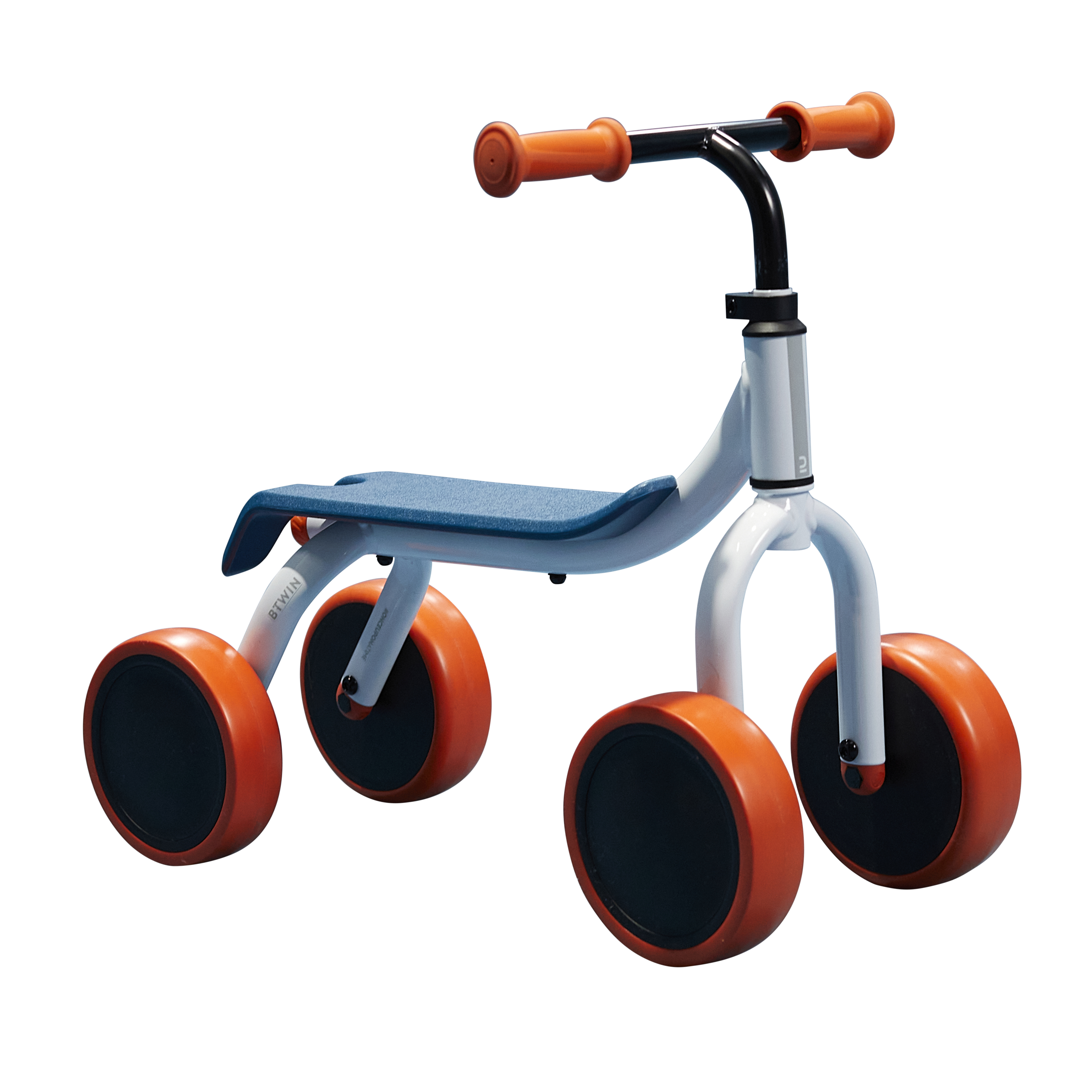 Correpasillos bicicleta evolutiva sin pedales 2 en 1 - blanco/naranja
