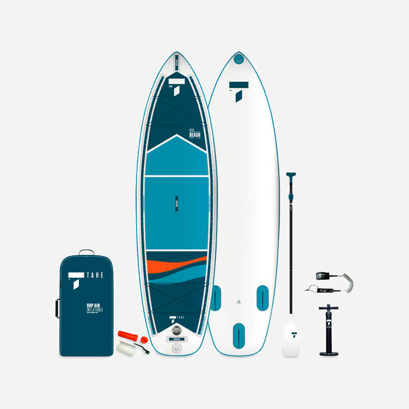SUP-Board Stand Up Paddle Set aufblasbar 10'6 - Yak Beach blau