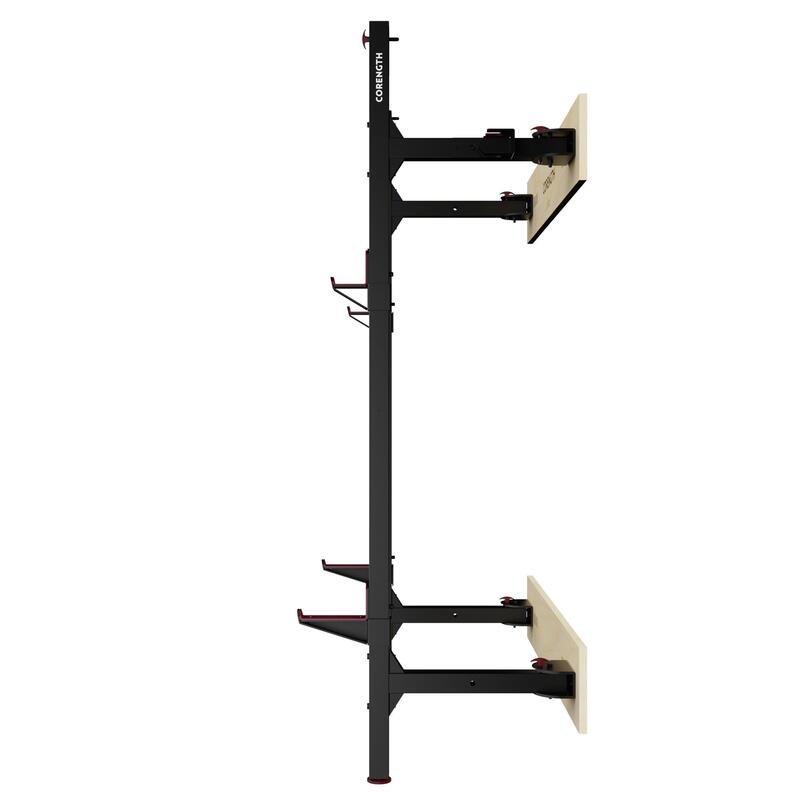 Rack de parede dobrável para musculação - WALL RACK FOLD