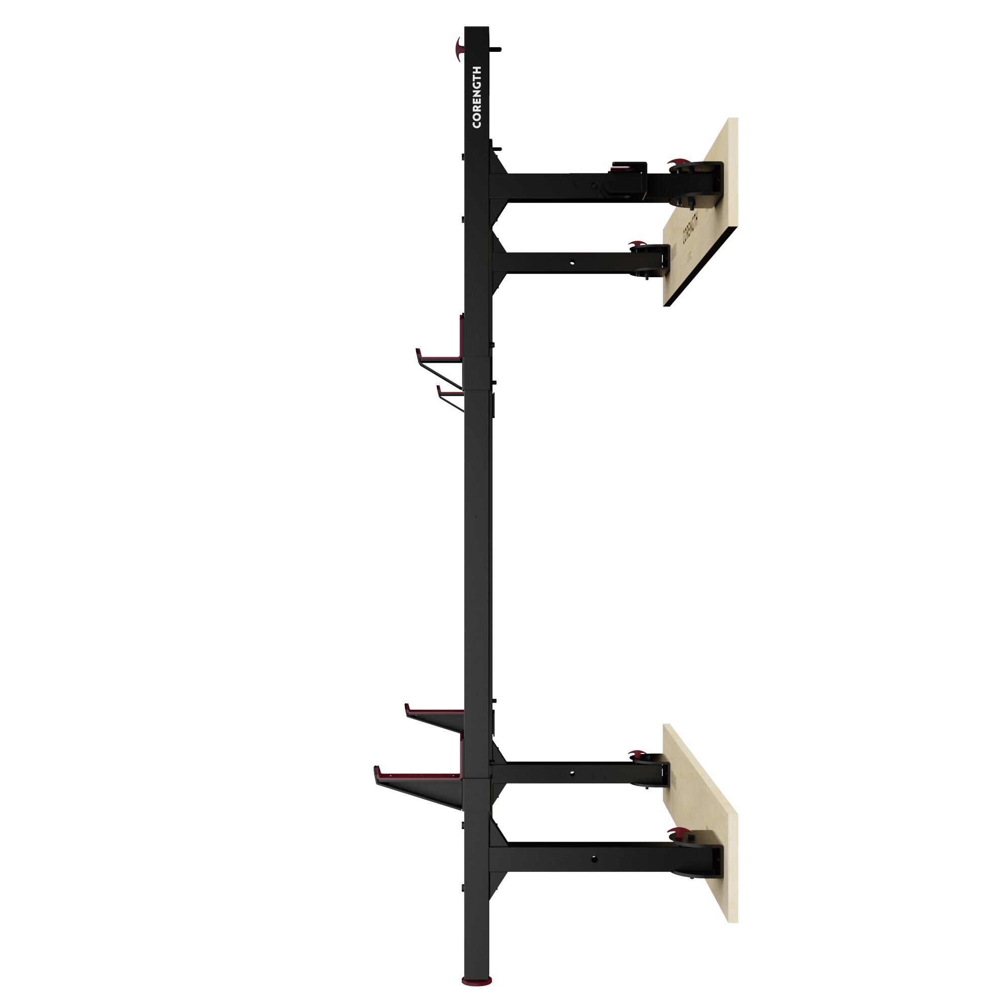 Rack da parete pieghevole per bodybuilding - WALL RACK FOLD