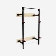 Rack bodybuilding pieghevole da muro