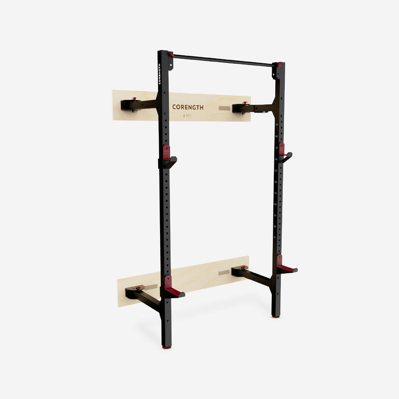 Compact rack voor krachttraining opklapbaar squats trekoefeningen
