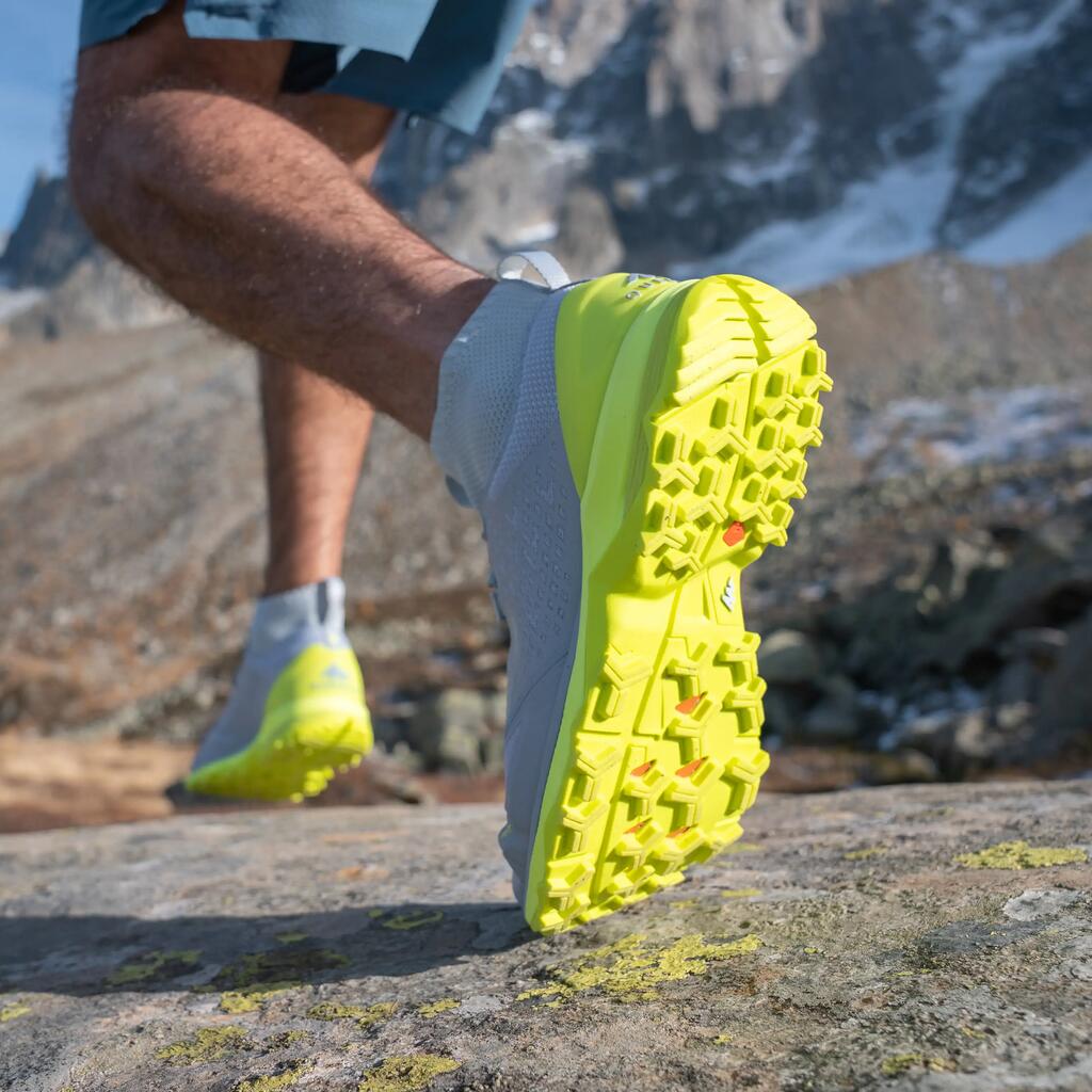 Men's Ultra-light Rapid Hiking Boots FH900 - Grey Yellow