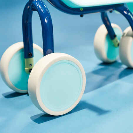 Konvertuojamas balansinis dviratis „du viename“, mėlynas, kreminis
