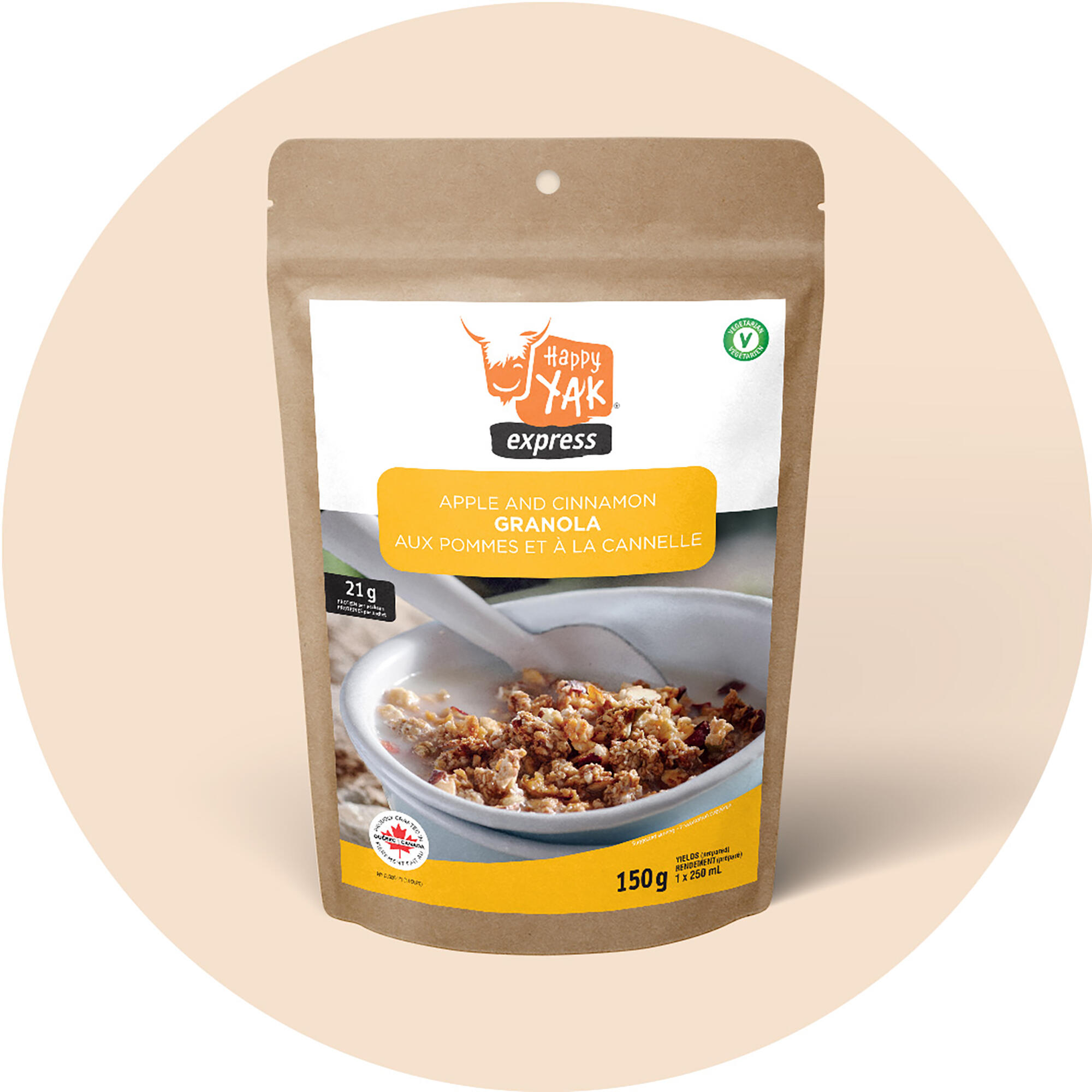 Apple Cinnamon Granola (Vegetarian) - HAPPY YAK