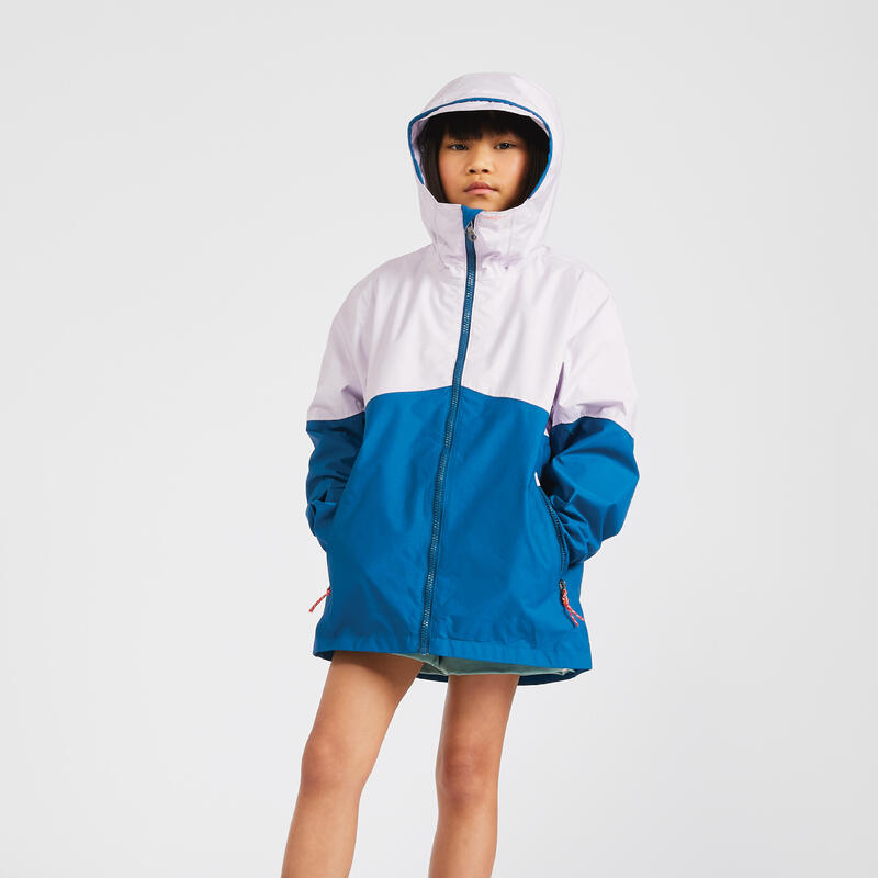 Veste imperméable de voile - veste de pluie SAILING 100 Enfant Bleu lavande