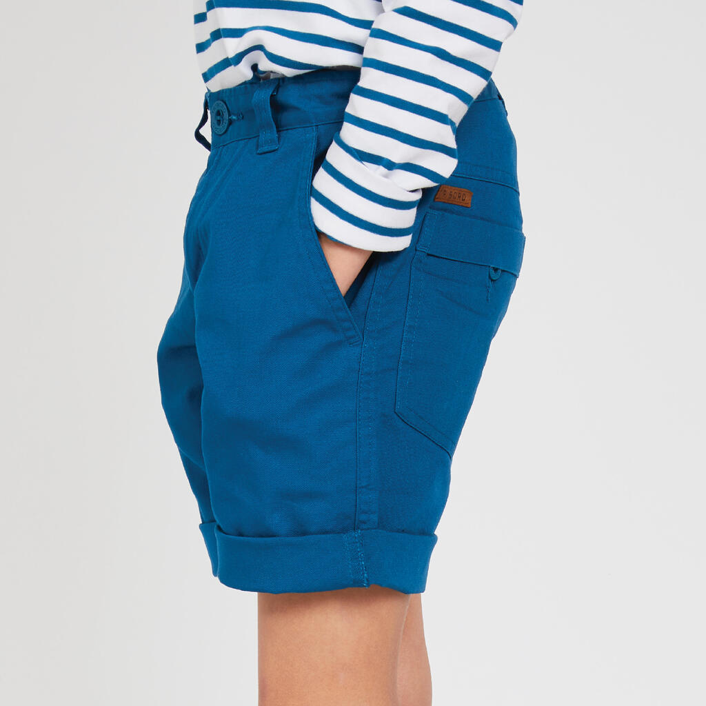 Bermuda Shorts Segeln Kinder strapazierfähig 
 100 blau