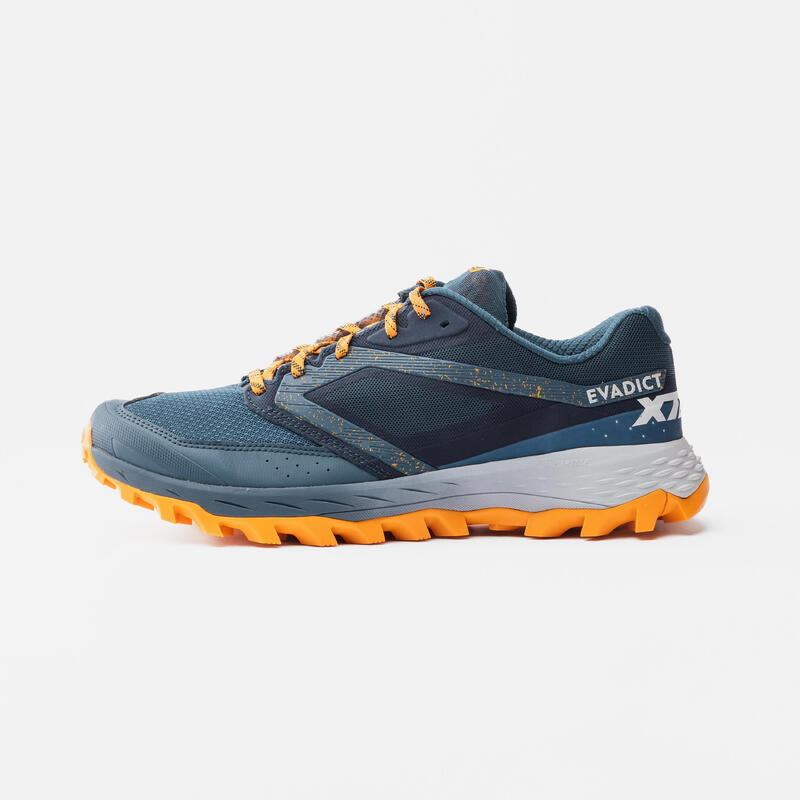 男款越野跑鞋 XT8 - 深藍色／橘色