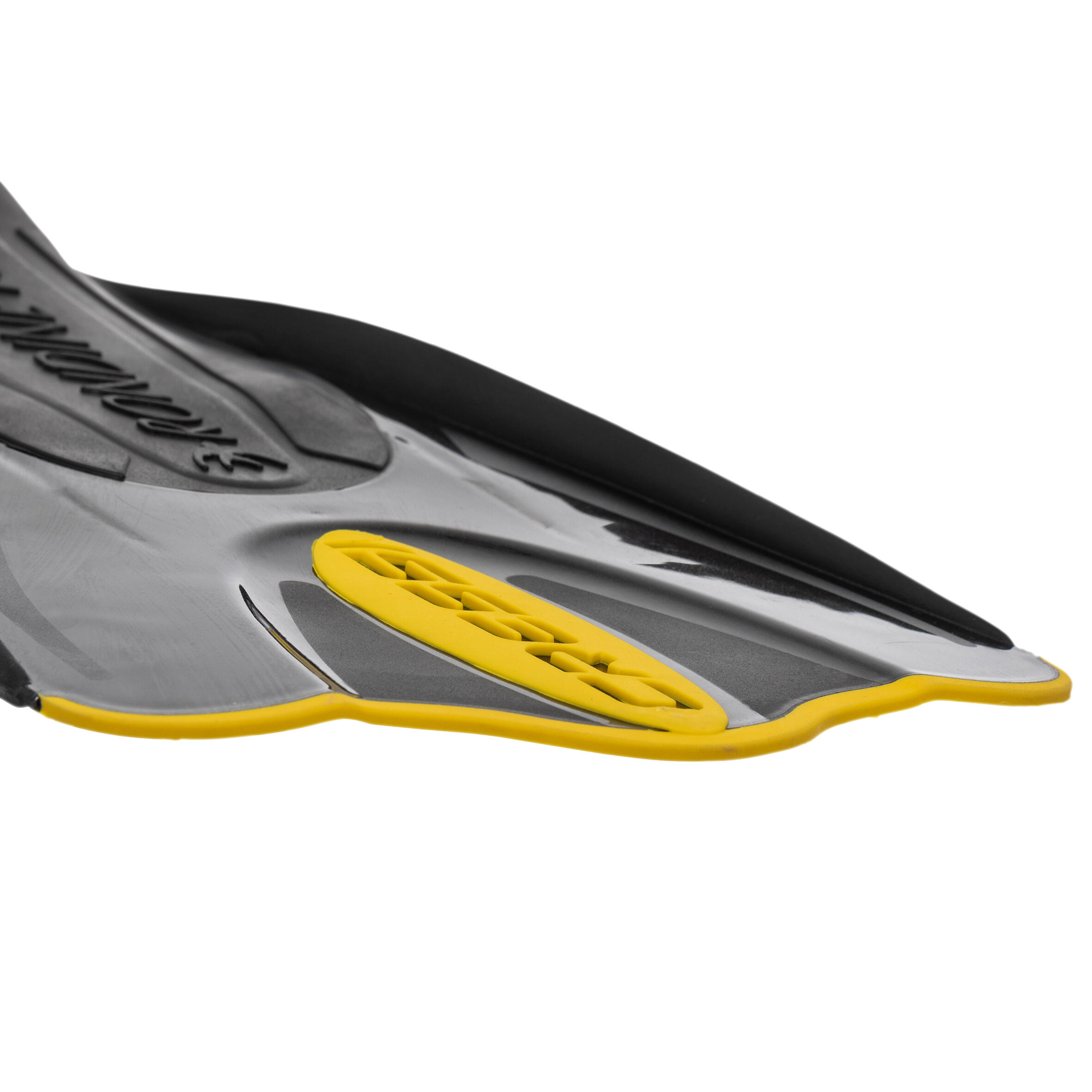 Adult Snorkelling Fins Palau SAF - Black and Yellow 6/7