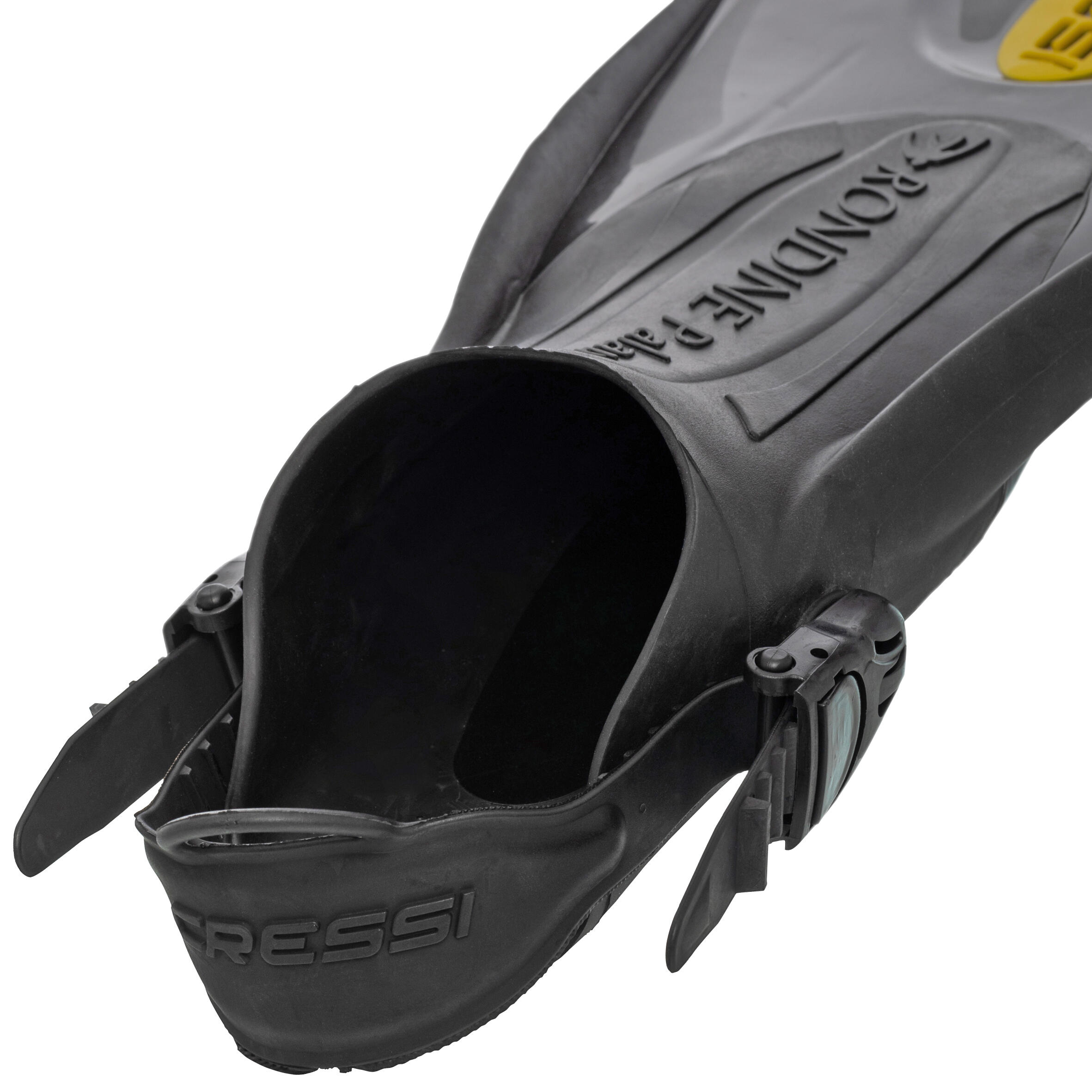 Adult Snorkelling Fins Palau SAF - Black and Yellow 4/7