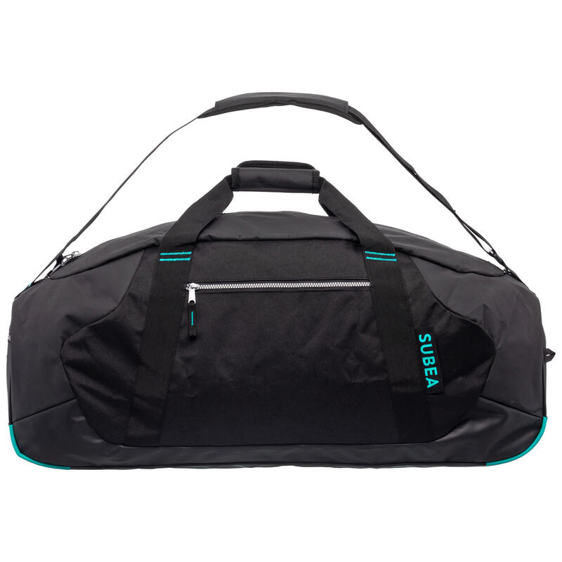 Scubadiving bag 65 litres black/blue SUBEA Decathlon