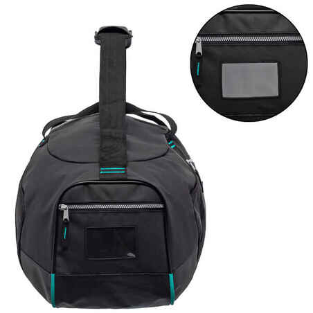 Nardymo krepšys, 65 litrų talpos, juodas, mėlynas