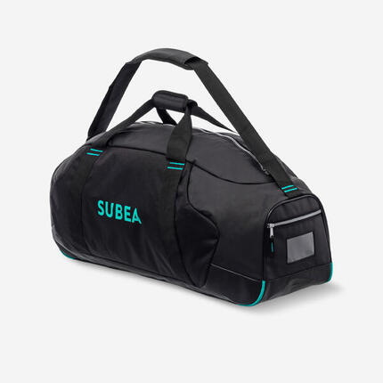 Sac de plongée sous-marine scd 65 litres noir/bleu