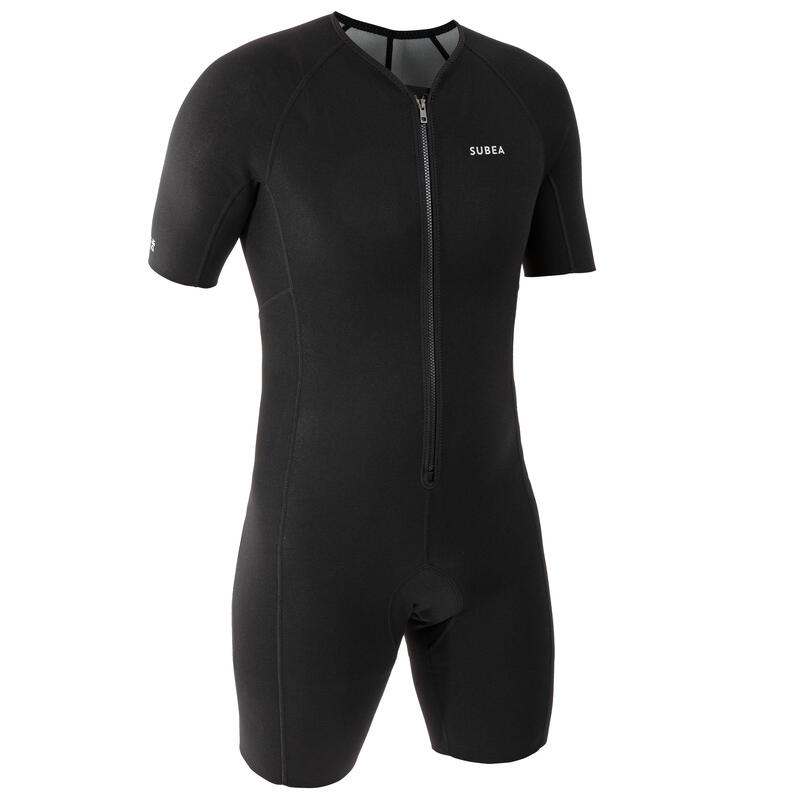 Shorty Interior Neopreno Buceo SCD Negro/Gris 1 mm