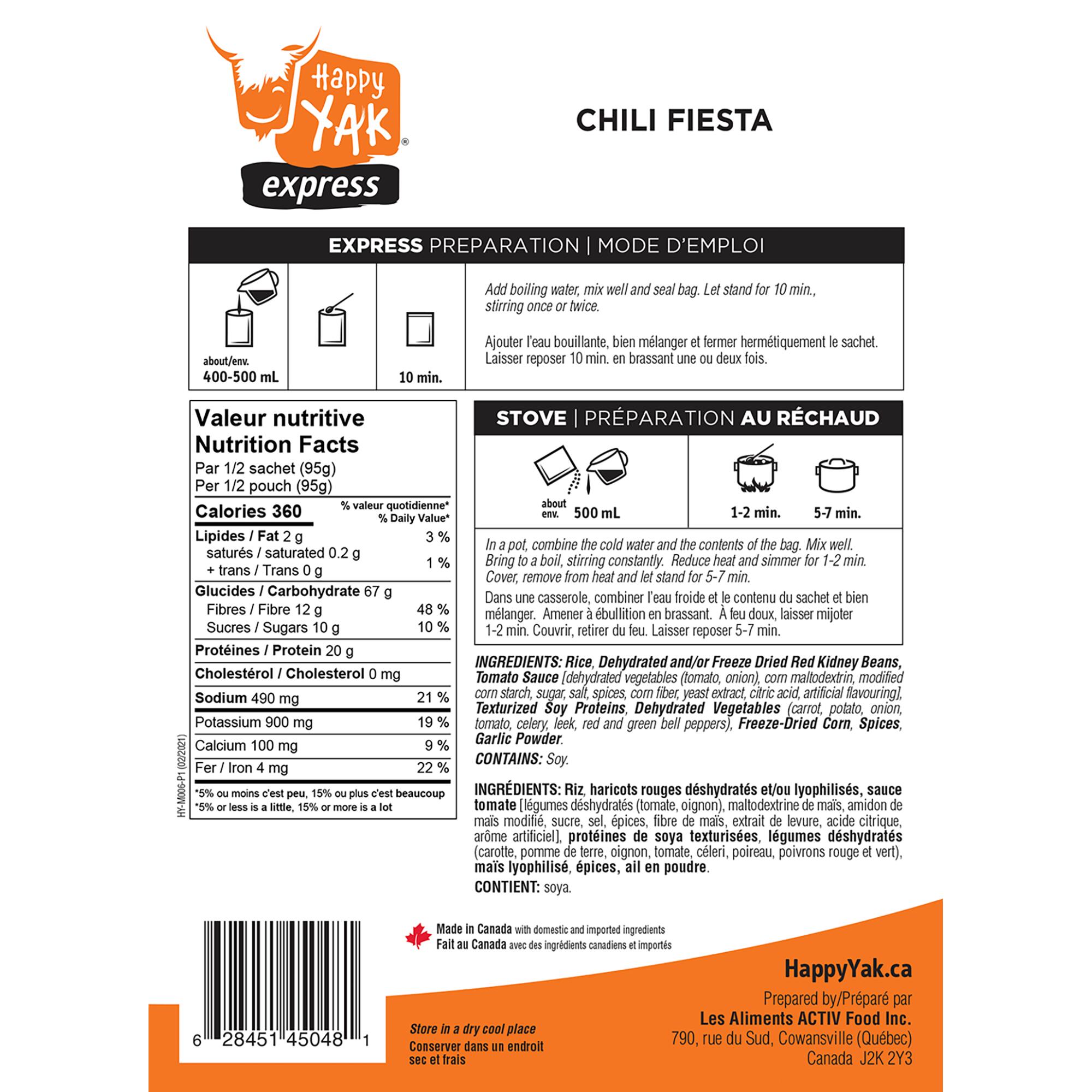 Vegetarian Chili - HAPPY YAK