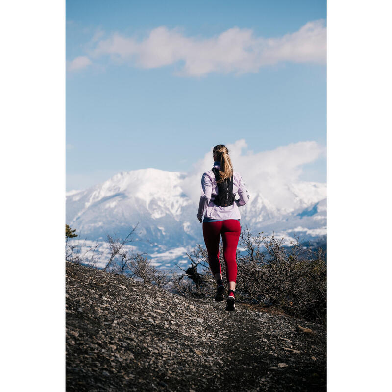 Jachetă Protecție Vânt Alergare Trail Running Mov Damă 