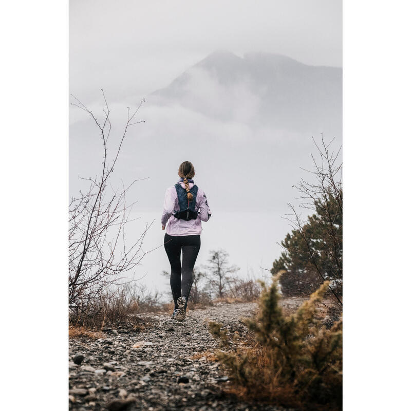 LEGGING DE TRAIL RUNNING LONG FEMME EMBOSS NOIR BRONZE