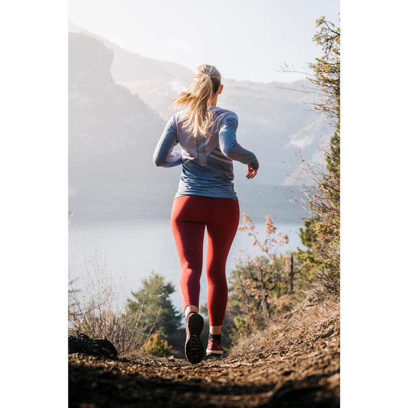 LEGGINGS 7/8 TRAIL RUNNING MUJER FRAMBUESA