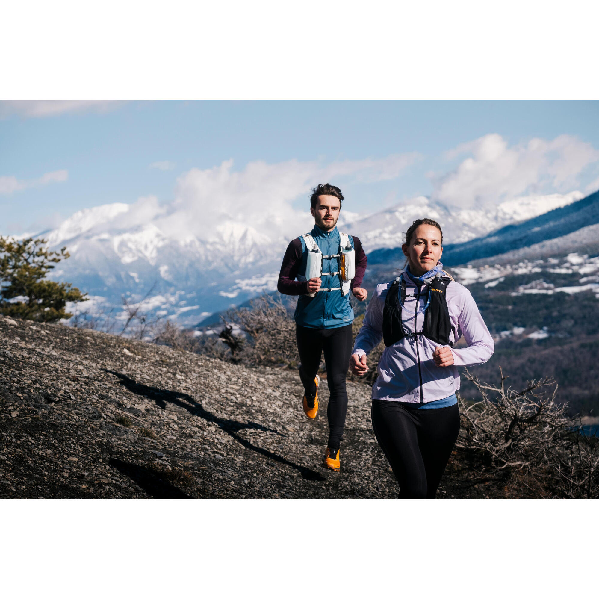 Uomo  KIPRUN Calzamaglia da corsa e trail running - Run 900 Cintura in vita Nero