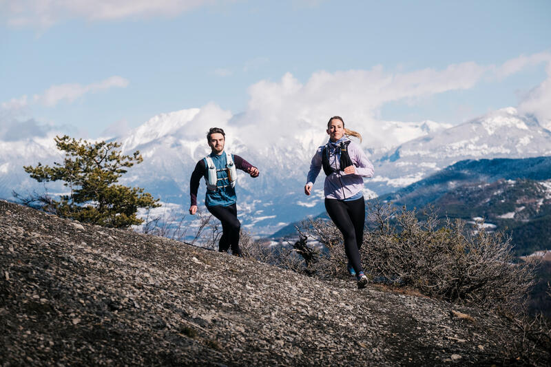 Geacă anti-vânt alergare KIPRUN Run 900 Wind Lila Damă