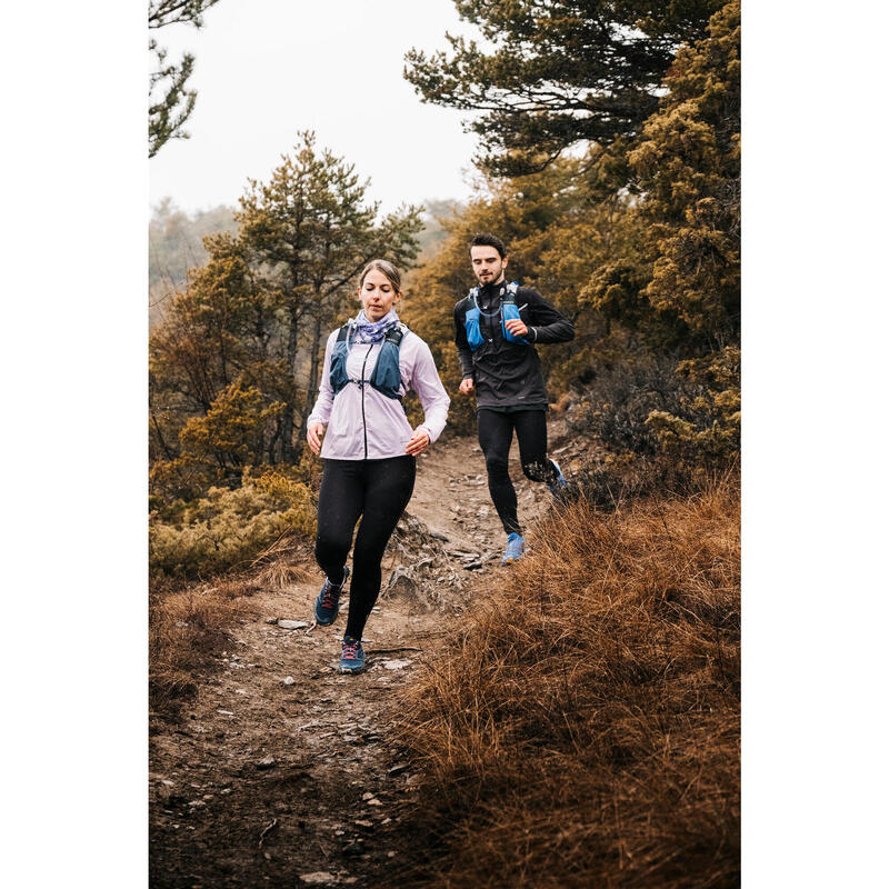 Pánská softshellová mikina na trailový běh černo-šedá