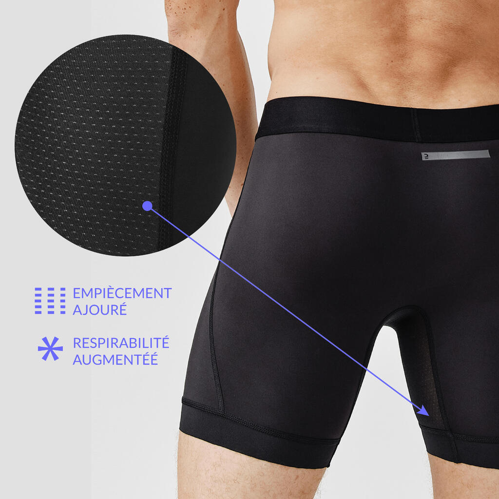 Funktionsunterhose Lauf-Boxershorts atmungsaktiv halblang Herren