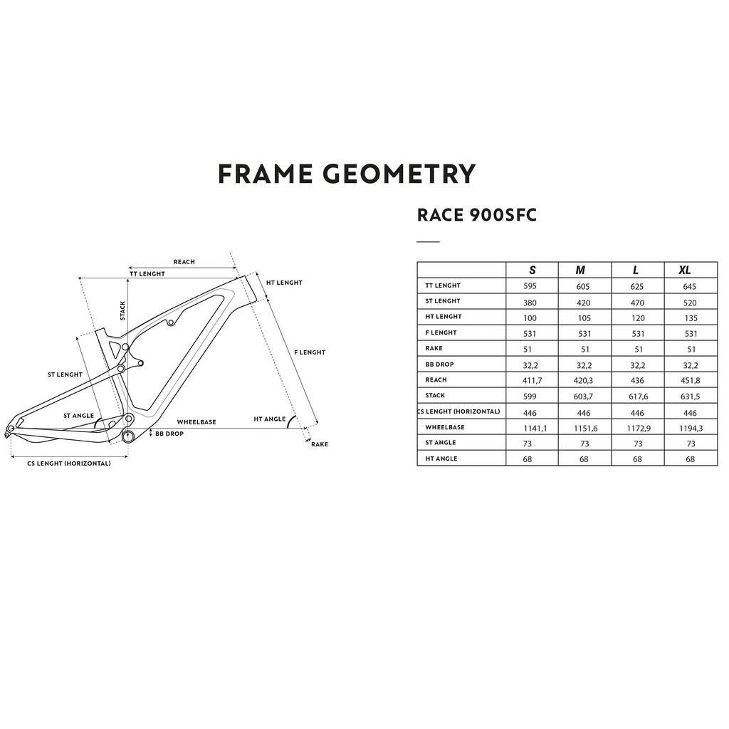 Brdski bicikl sa punom suspenzijom XC Carbon Frame Race 900 S